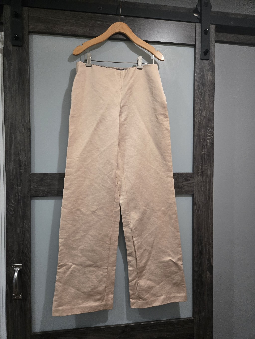 Ted Baker London Langley Champaigne Datine Feel Wide Leg Trouser Pants Us4